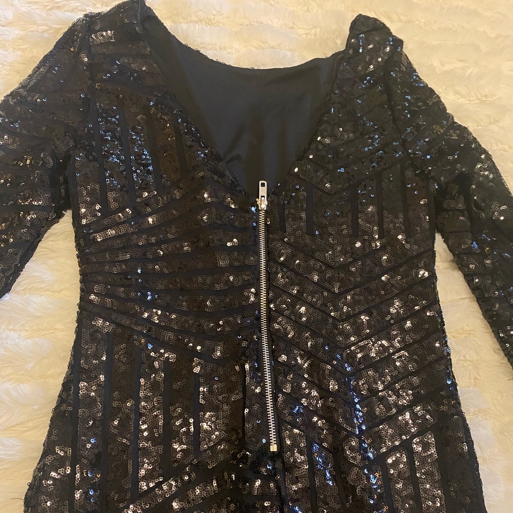 Black Sequin Dress Size S
